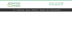 Desktop Screenshot of greenecountyins.com